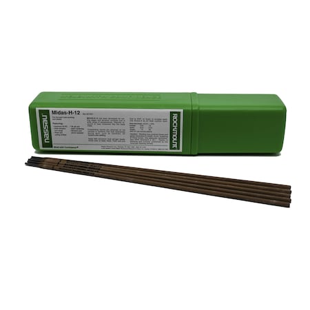 Rockmount Research And Alloys Midas H-12, 14" Stick Electrode for Repair of Hot and Cold Working Tool Steels, 1/8" Dia., 1lb 2414-1